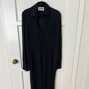 Stone cold fox black maxi long sleeve dress